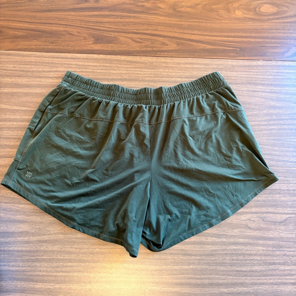 All in Motion Olive Green Athletic Shorts
